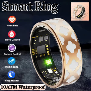 2025 IP68 & 10ATM Waterproof For Health Smart Ring Men Women Gesture Control Heart Rate Blood Oxygen Smartring Multi-sport Mode