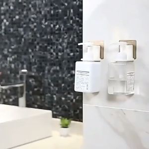 Shampoo Holder Wall Rack Suction wall hook Bathroom Shower gel Hook Kitchen Liquid soap Holder Rack Pemegang syampu