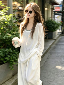 CHOEFULYN | Design Sense Sunscreen False Two-Piece Loose T-Shirt