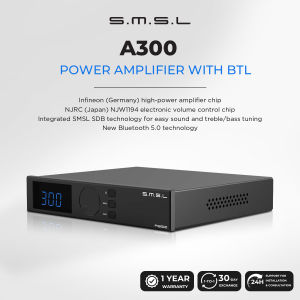 SMSL A300 Hi-Res Power Amplifier with BTL Mode & Bluetooth 5.0