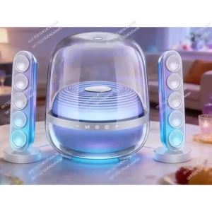 Bluetooth 5.4 HiFi Stereo Speaker Multifunctional Portable Wireless Soundbar Subwoofer Mini Night light Colorful Breathing Light
