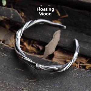 FEIZHUXIANSEN | Vintage Handcrafted Driftwood Bangle