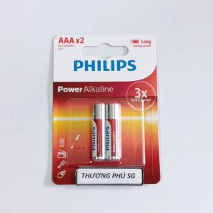 Pin AAA Philips ALKALINE LR03 MICRO 1.5V (LR03E2B / 97) / Vĩ 2 Viên