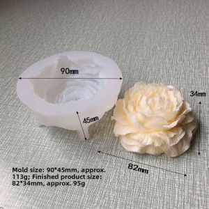 Rose Flavor Aromatherapy Candle Handmade Soap Silicone Mold Baking Tools Chinese Style Pure Color Kitchen Cooking Utensils