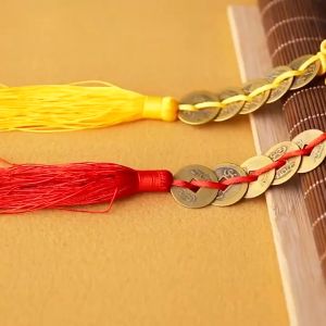 Chuỗi Đồng Tiền Xu Ngũ Đế Phong Thủy Chiêu Tài Rước Lộc May Mắn (Xâu 5 Xu)