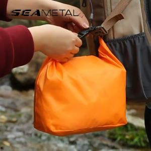 SEAMETAL Cycling Dry Bag Roll Top Waterproof Storage Pouch Foldable Hanging Travel Gear