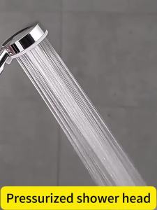 3 in 1 Shower Head With Hose Set Silver High Pressure Bathroom Shower Sprayer Handheld Rain Shower Pressure Boost Shower Nozzle Universal Shower Head Water Saving
