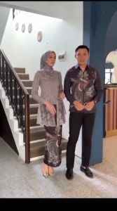 Neza Batik Freya set kebaya couple pasangan tunangan isuda lamaran kondangan modern keluarga