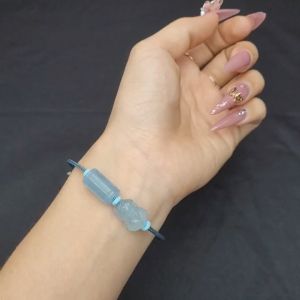 Q742 Vòng cáp lu thống tỳ hưu Aquamarine Thủy và Mộc - Phong Thuỷ TUDO P