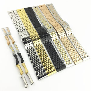 16mm 18mm 19mm 20mm 21mm 22mm 316L Solid Full Stainless Steel Watch Strap Butterfly Clasp Watch Band Bracelet Accessories