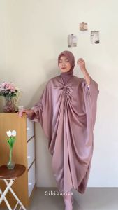 Kaftan Wanita Tali Serut Aktif Bahan Satin Maxmara Premium Halus Adem Mewah Elegan Lebaran Kondangan