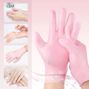 1 Pair Moisturising Silicone Gloves Hand Skin Care Hand Protector Anti Crack SPA Gel Gloves Whitening Exfoliating Smooth Beauty Hand Care