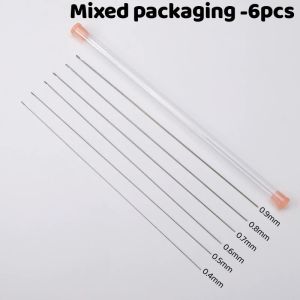 6 Chiếc 17Cm Thép Không Gỉ Đính Hạt Kim Bộ Có Hộp Để Tự Làm Trang Sức Làm Hạt Vòng Tay Phụ Kiện Kim Loại Dụng Cụ