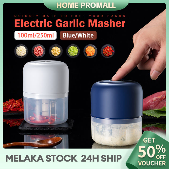 100/250ML Garlic Chopper Electric Wireless Mixer Blender Chopper Garlic