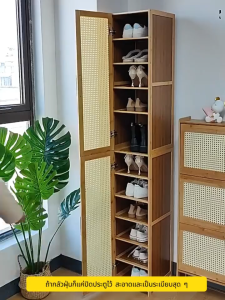 ตู้รองเท้าที่จัดเก็บประตูบ้านทางเข้าประตูเศรษฐกิจสุดพิเศษตู้รองเท้าลึกขนาดเล็กชั้นวางรองเท้าบาง ๆ