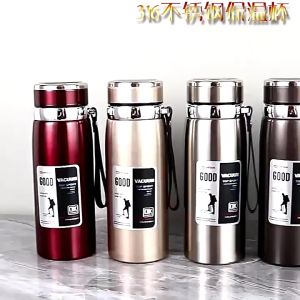 SUS316 Stainless Steel Insulation Flask 600ml 800ml 1000ml |HOMESUPPLY 不锈钢保温杯真空运动水壶Thermos Flask Botol Air Panas Tumbler