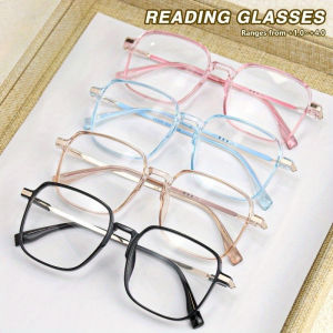 4PCS Fashion Optical Glasses Frame Women Anti Blue Light Men Business Large Square Eyeglasses Vintage Prescription Eyewear