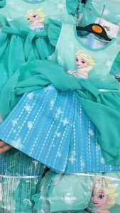 VN A609 ELSA PARTY DRESS MADE IN VIETNAM 1-7YO - MINT GREEN