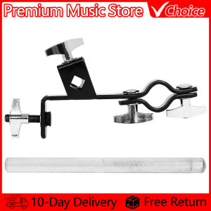 Cowbell Holder Clamp Bracket Drum Tambourine Zinc Alloy Multi-Function Stand Expansion Clip Percussion Instrument Accessories