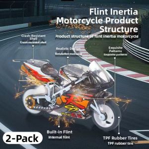 Flame Effects Special Tricks Mini Simulation Toy Motorcycle