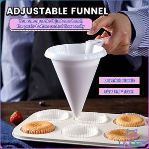 Need. White Adjustable Plastic Funnel for Baking Cake Decorating Tools Kitchen Accessories