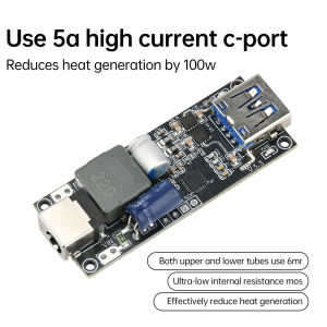 diymore | SW3518 100W Multi-Protocol High Power Fast Charging Module PD100W Vehicle Desktop Charger Motherboard Multiple Outputs DC 6-30V
