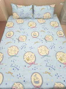KUROMI | CINNAMOROL  | HELLO KITTY  BEDSHEET +2 PILLOWCASE (PRIME CANADIAN COTTON)