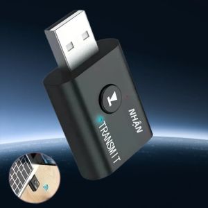 Bộ Thu Phát Âm Thanh USB Bluetooth 5.0 Jack Cắm 35 Mm RCA Dongle Bộ Chuyển Đổi BT5.0 Không Dây Cho Loa Tai Nghe PC - Âm Thanh Nổi 2 Trong 1