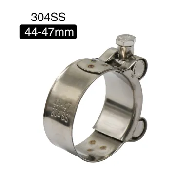 ZSDTRP 26-63mm Stainless Steel Motorcycle Exhaust Clamp Clip For Slip-on Motorcycle Muffler Clamp Kit