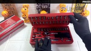 Set Kunci Shock 1/4 Socket + Obeng Socket Set 46 Pcs