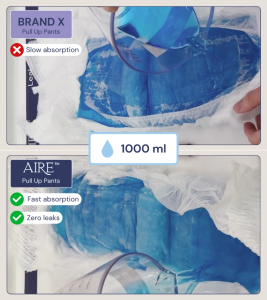 Aire Ultra Protection Adult Diaper Pull Up Pants - Size S/M (3X12 pcs) (Adult Diaper Pants Overnight Protection Heavy Leakage)