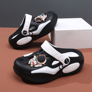 Childrens Clog Shoes Boys Summer Anti-slip Sandals Big Kids Slippers Boys Beach Shoes Outdoor Wear Breathable Slip-resistant