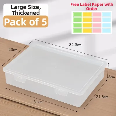 Good | Transparent Thickened Storage Box for A4 and A5 Documents
