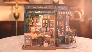 Robotime Rolife Miniature 3D DIY House Kit - Tipsy Restaurant (DG167)
