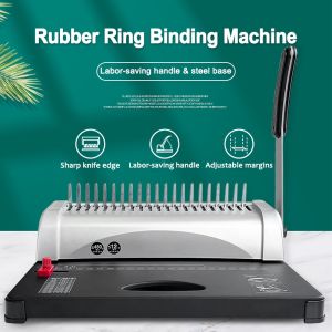Comb Binding Machine A4 A3 Office School Household Heavy Duty Binding Machine 21 Perforated Plastic Comb Binding Machine 470 Binding Capacity Ring Binding Machine Adjustable Spacing