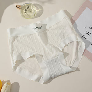 Cỡ Lớn Cotton Vải Bông Quần Lót Cao Vòng Eo Thoải Mái Nữ Quần Lót Nam Dễ Thương Tam Giác Liền Mạch Phong Cách Quần Thoáng Khí Quần Áo Gia Đình