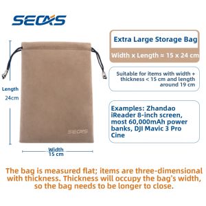 SECAS | Double-sided Fleece Dustproof Organizer Pouch for Electronics