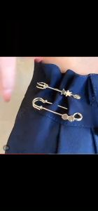 Metal Trouser Waistband Pin Adjustable Clothing Anti-light Buckle Fixed Brooch