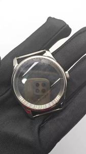 RICHUS NH35 Case 40mm Silver Stainless Steel Sapphire Crystal Watch Case Fit NH35 NH36 ETA2824 PT5000 Movement Watch Accessories