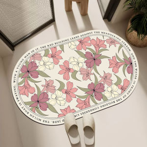 New 2025 Bathroom Absorbent Mat Soft Silicon Dendroid Floor Mat Toilet Anti-Slip Pad Home Use Quick Dry Foot Pad Home Decor