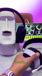 หูฟังเกมมิ่งไร้สาย หูฟัง KF-X Pro หูฟังเล่นเกมส์ มีไมโครโฟน Tri-mode ไฟ RGB ไมค์ถอดได้ 2.4G บลูทูธ 5.3