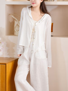 XIAOER | Hooded Fitted Lightweight Slimming Short Jacket