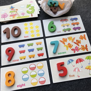 Early Education Animal Letter Number Wooden Durable Learning Toys for Toddlers