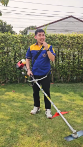 เครื่องตัดหญ้า ผลิตมาตรฐานญี่ปุ๋น ร้อนไม่ดับ กำลัง 1.9แรงม้า ความเร็ว 10580รอบ/นาที ยี่ห้อ TRUMPET รุ่น TR411-2 (รับประกัน 1ปี)