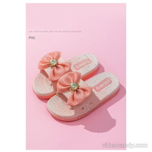 SANDAL SLOP IMPORT ANAK PEREMPUAN LUCU KEKINIAN CASUAL SENDAL MOTIF BALITA RIBBON