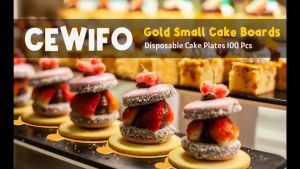 100PCS Alas Tatakan Kue Gold & Alas Donut Cake Bulat Berkualitas