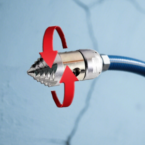 3/8" High Pressure Rotary Sewer Nozzle - Stainless Steel 10-30L/min Flow Heavy-Duty Drain Unclogging Tool