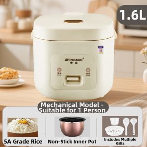 PESKOE|Compact Multi-functional Scheduled Cooking Rice Cooker 2-3L