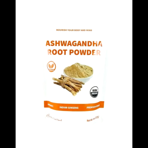 Bột nhân sâm hữu cơ cao cấp NOURISH YOUR BODY AND MIND ASHWAGANDHA ROOT POWDER INDIAN GINSENG PREMIUM GRADE 227g của Mỹ
