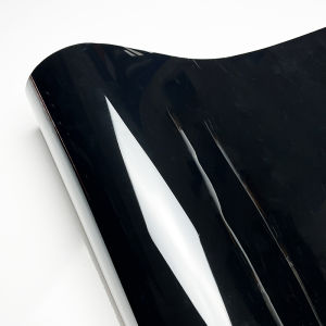 PET Ultra Glossy Piano Black Vinyl Wrap Film With Air Release Self Adhesive Car Wrapping Motorcycle DIY Sticker Decal